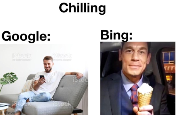 bing chilling | image tagged in bing chilling | made w/ Imgflip meme maker