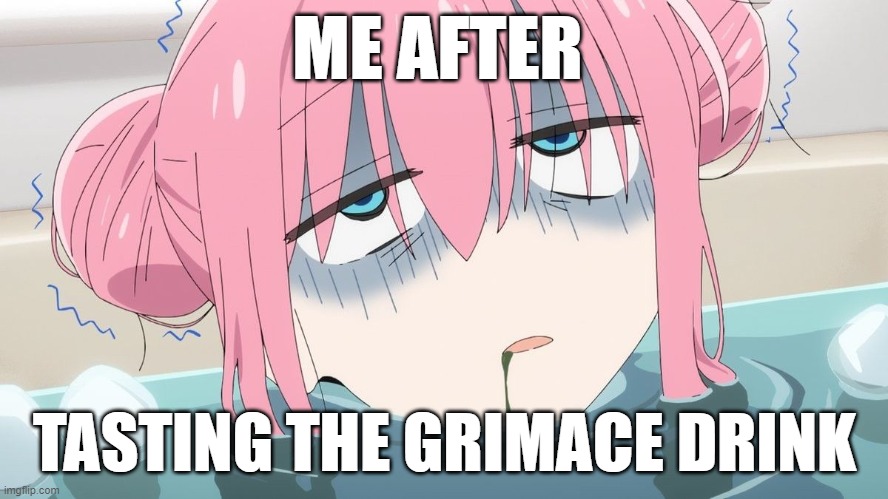 grimace | ME AFTER; TASTING THE GRIMACE DRINK | image tagged in tags | made w/ Imgflip meme maker