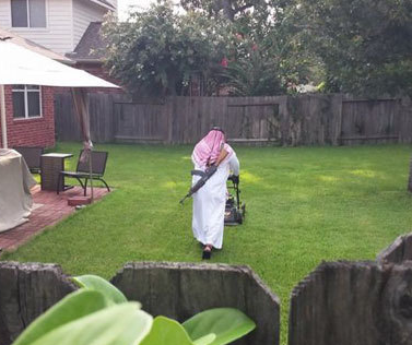 High Quality armed lawn mowing ak-47 rifle JPP Blank Meme Template