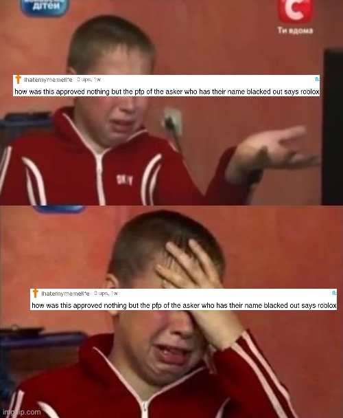 ukrainian kid crying | image tagged in ukrainian kid crying | made w/ Imgflip meme maker
