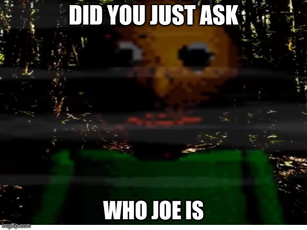 DID YOU JUST ASK WHO JOE IS | DID YOU JUST ASK; WHO JOE IS | made w/ Imgflip meme maker