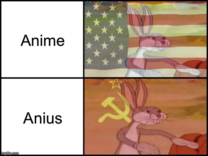Capitalist and communist | Anime; Anius | image tagged in capitalist and communist | made w/ Imgflip meme maker