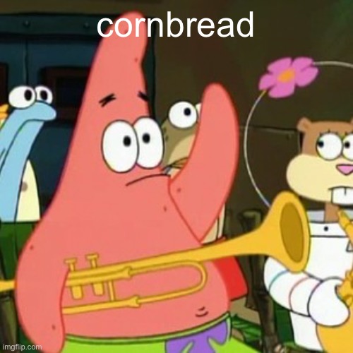 No Patrick Meme | cornbread | image tagged in memes,no patrick | made w/ Imgflip meme maker