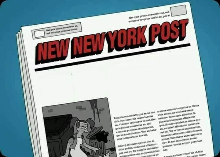 High Quality New New York Post Blank Meme Template