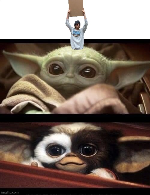 Baby Yoda Gremlin | image tagged in baby yoda gremlin | made w/ Imgflip meme maker
