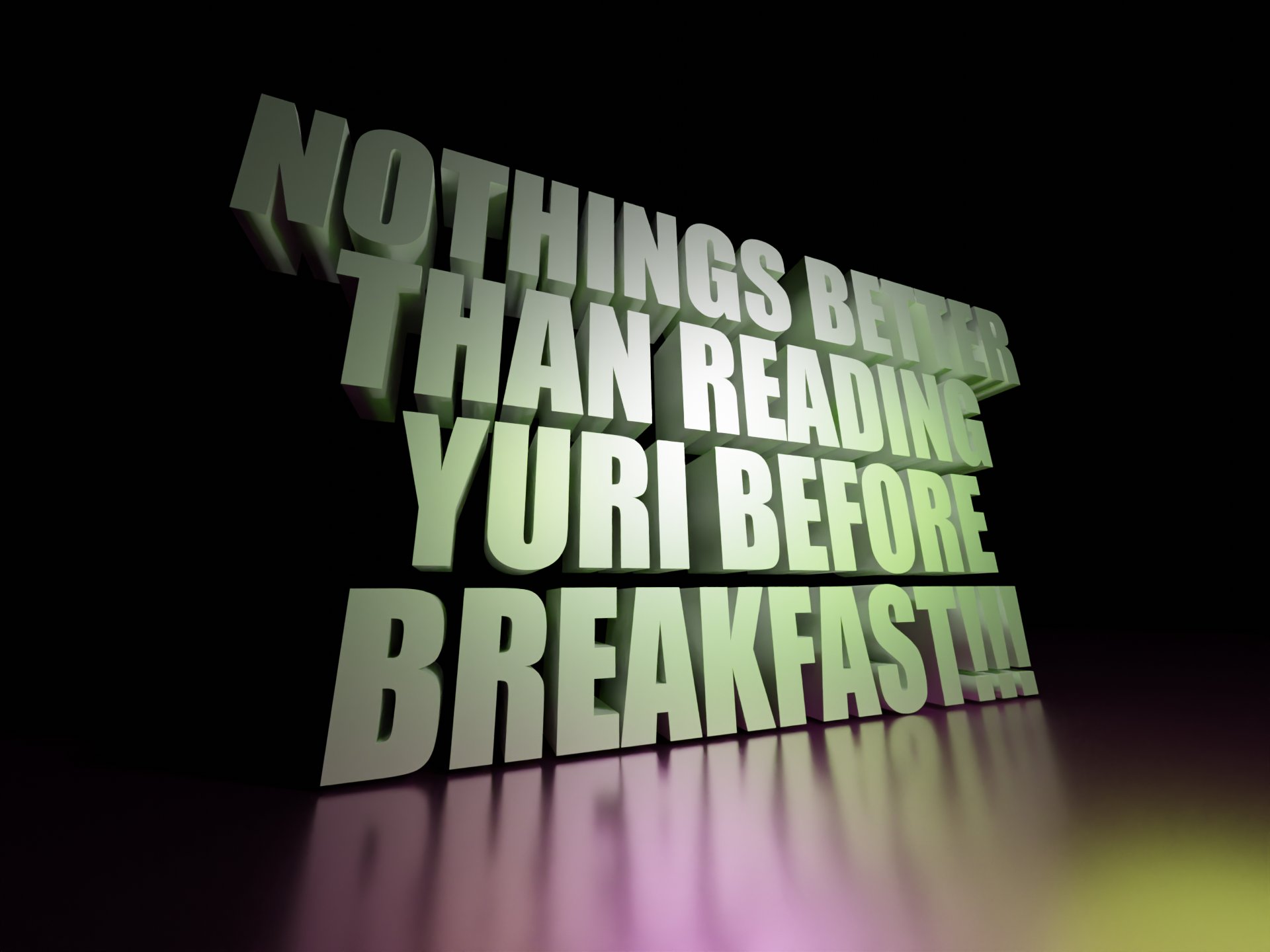 High Quality Nothings better than reading Yuri before breakfast!!! Blank Meme Template