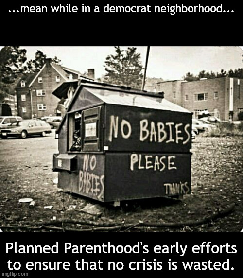 but do communists have a soul? | ...mean while in a democrat neighborhood... Planned Parenthood's early efforts to ensure that no crisis is wasted. | image tagged in memes,politics | made w/ Imgflip meme maker