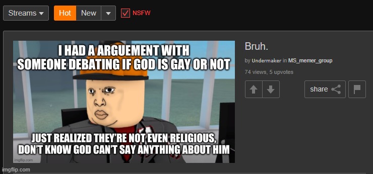 Why is this on my hot page it has 5 votes | made w/ Imgflip meme maker