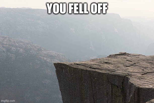 you fell off | YOU FELL OFF | image tagged in you fell off | made w/ Imgflip meme maker