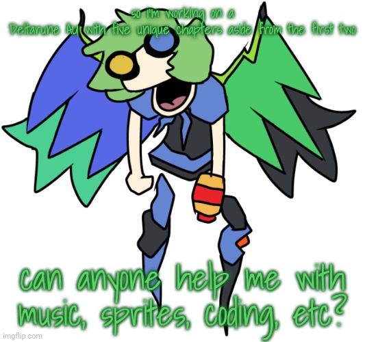 Muppet Cory NEO | so i'm working on a Deltarune AU with five unique chapters aside from the first two; can anyone help me with music, sprites, coding, etc? | image tagged in muppet cory neo | made w/ Imgflip meme maker
