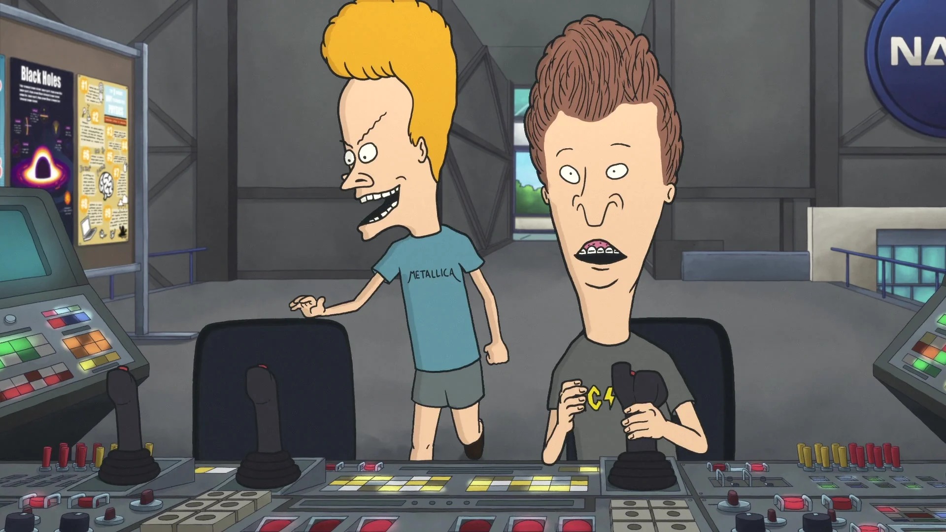 High Quality Beavis and Butt-head surprised Blank Meme Template