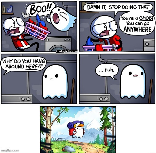 #2,236 | image tagged in comics/cartoons,comics,loading,artist,ghosts,adventure | made w/ Imgflip meme maker