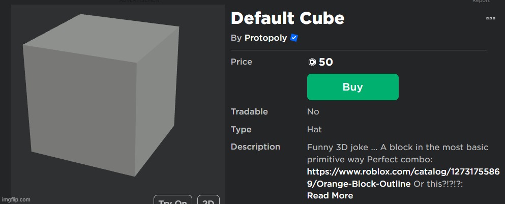 this mf spent no effort making that in fact he didnt make it- thats the default blender cube bruh | made w/ Imgflip meme maker