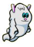 High Quality Bunny Ghost Evoworld io Blank Meme Template