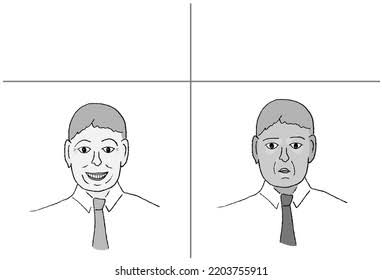 Drawn man face Blank Template - Imgflip