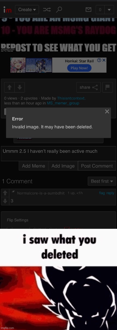 OKAY WTF IS THAT AD | image tagged in i saw what you deleted | made w/ Imgflip meme maker