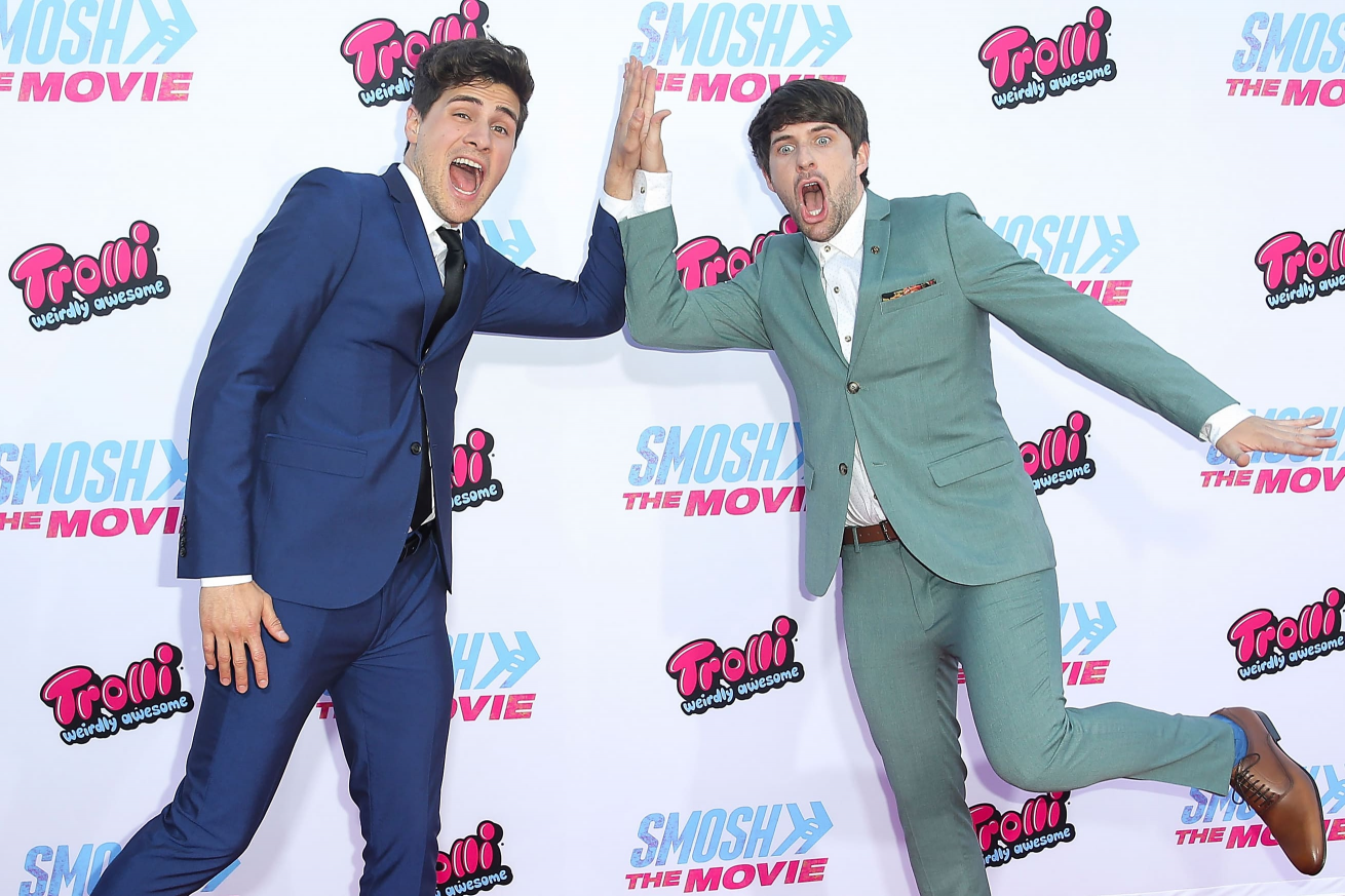 Ian Hecox and Anthony Padilla from Smosh Blank Meme Template