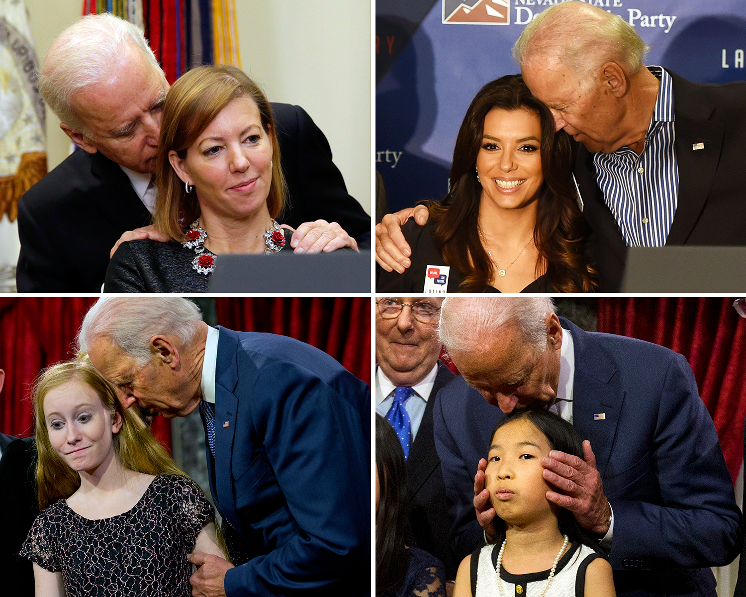 Biden Sniffing Hair Blank Meme Template