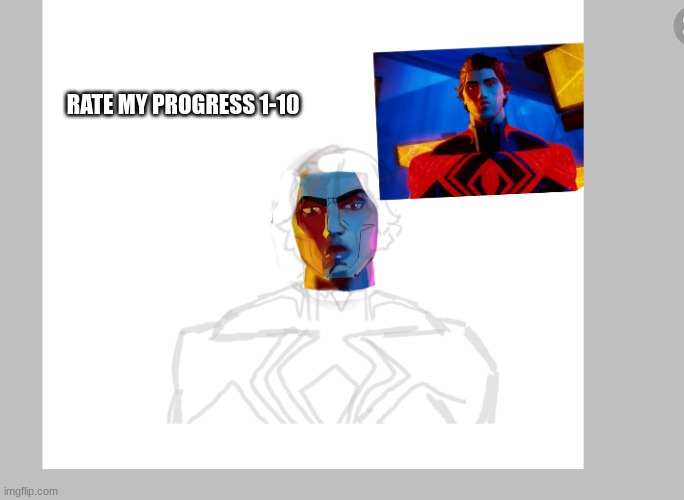 THIS IS TAKING FOREVER OMGG | RATE MY PROGRESS 1-10 | image tagged in miguel,is,a,lot,of,work | made w/ Imgflip meme maker