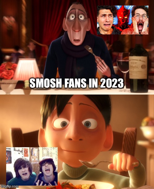 smosh is back ? | SMOSH FANS IN 2023 | image tagged in nostalgia | made w/ Imgflip meme maker