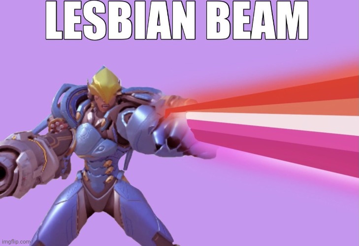Hey guys!  I'm so sorry I haven't posted for a while lol TvT | image tagged in lesbian beam | made w/ Imgflip meme maker