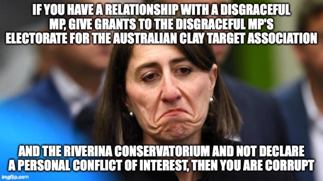 Former Conservative New South Wales Premier Gladys Berejiklian is corrupt | image tagged in gladys koala killer b,transparency,gladys berejikilian,nsw,auspol,repost | made w/ Imgflip meme maker