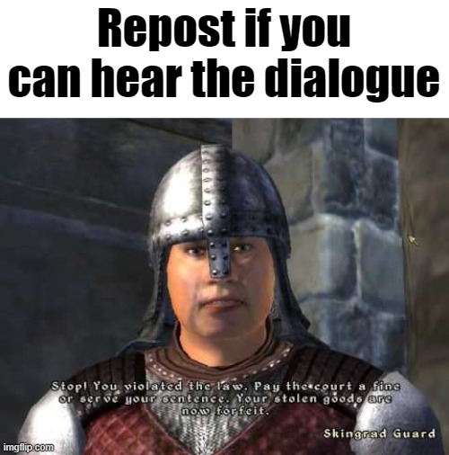 I rember,,,, | Repost if you can hear the dialogue | image tagged in stop you violated the law | made w/ Imgflip meme maker