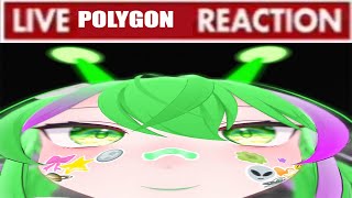 High Quality Live polygon reaction Blank Meme Template