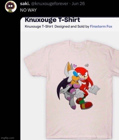 look at this idiot posting knuxouge LMAOOO | made w/ Imgflip meme maker