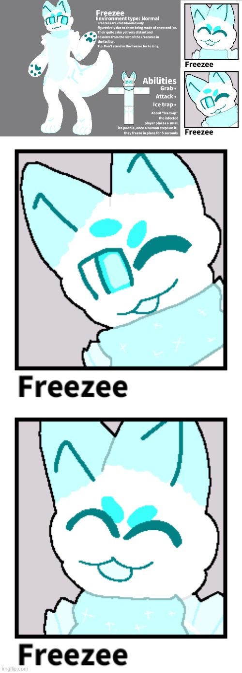 Redrew Freezee after 6 months!! | image tagged in furry,fanart,kaiju paradise,art,drawing | made w/ Imgflip meme maker