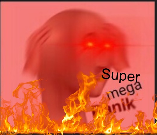 Super Mega Panic Blank Meme Template