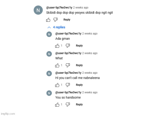 weird comment i found on youtube | image tagged in youtube comments | made w/ Imgflip meme maker
