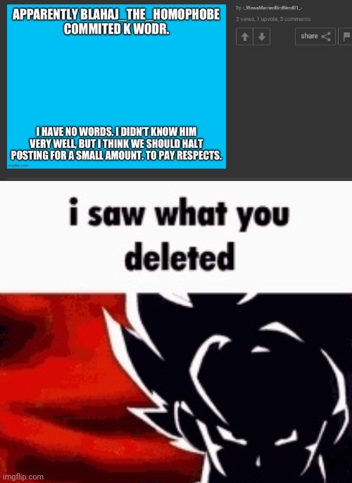 image tagged in i saw what you deleted | made w/ Imgflip meme maker