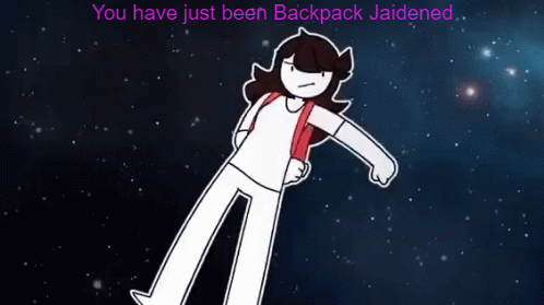 High Quality Backpack Jaiden Blank Meme Template