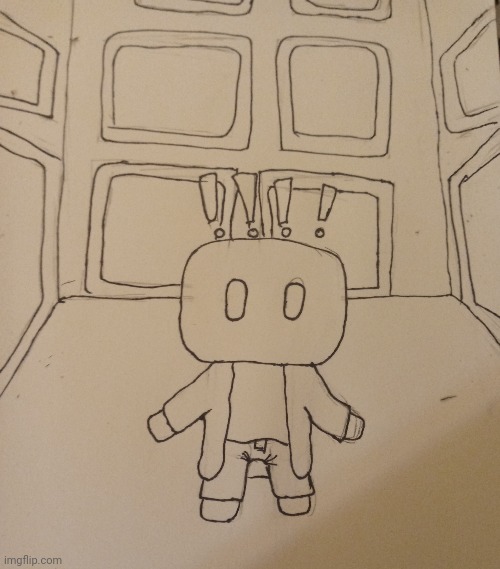 This is the process of drawing Asher I'm a portal room. | made w/ Imgflip meme maker