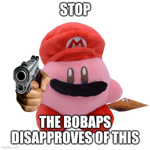 The bobap return | STOP THE BOBAPS DISAPPROVES OF THIS | image tagged in the bobap return | made w/ Imgflip meme maker