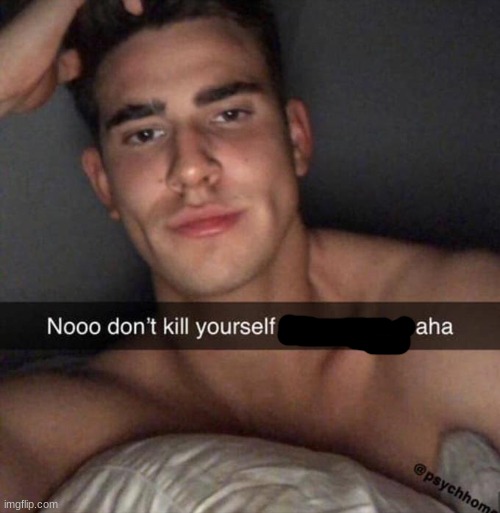 Don't Kill Yourself You're So Sexy Aha | image tagged in don't kill yourself you're so sexy aha | made w/ Imgflip meme maker