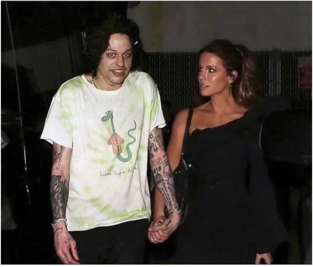 High Quality Pete Davidson Kate Beckinsale Blank Meme Template