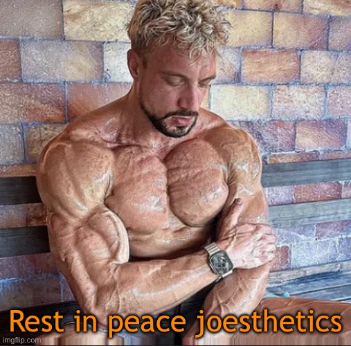 Sorry to be the bringer of bad news | Rest in peace joesthetics | made w/ Imgflip meme maker