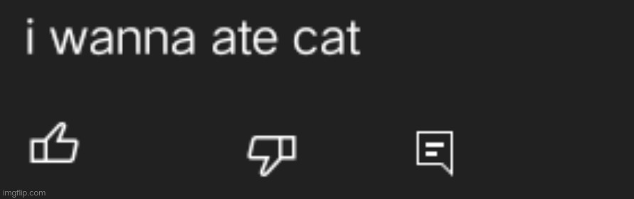 From YouTube again | image tagged in cursed,comments,cat,eat,excuse me what the heck | made w/ Imgflip meme maker