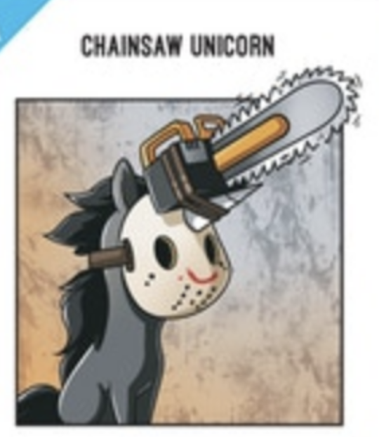 High Quality Chainsaw Unicorn Blank Meme Template