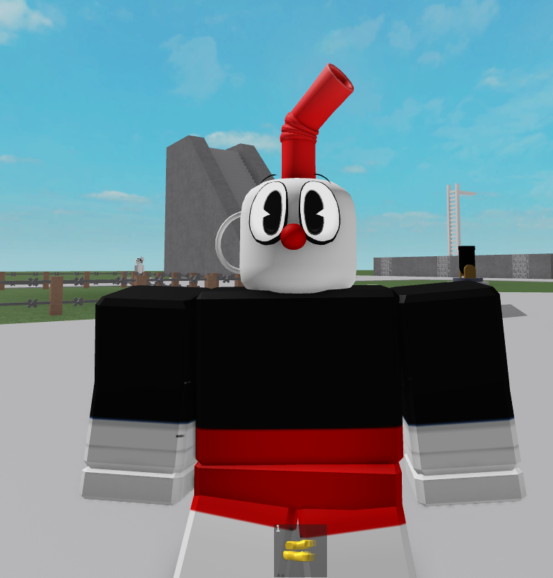 High Quality Cuphead roblox avatar Blank Meme Template