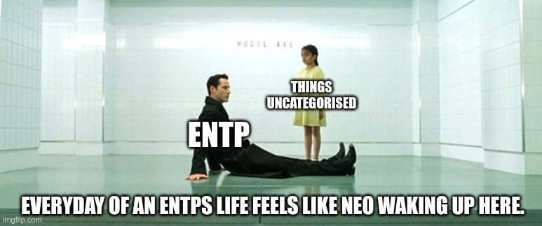 Waking up between worlds. Seeing things shift from order to order through the world of chaotic grey. | THINGS
UNCATEGORISED; ENTP; EVERYDAY OF AN ENTPS LIFE FEELS LIKE NEO WAKING UP HERE. | image tagged in matrix train station,mbti,myers briggs,entp,personality,ne | made w/ Imgflip meme maker