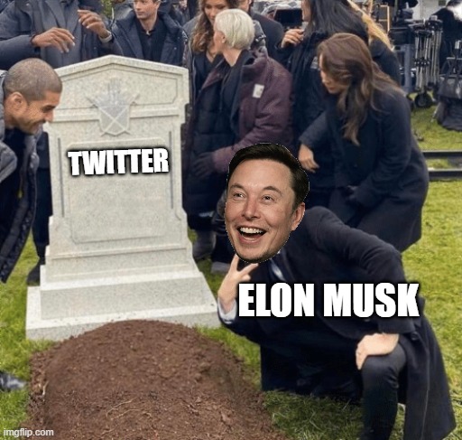 Rate limits has joined the chat | TWITTER; ELON MUSK | image tagged in grant gustin over grave,funny,elon musk,twitter | made w/ Imgflip meme maker