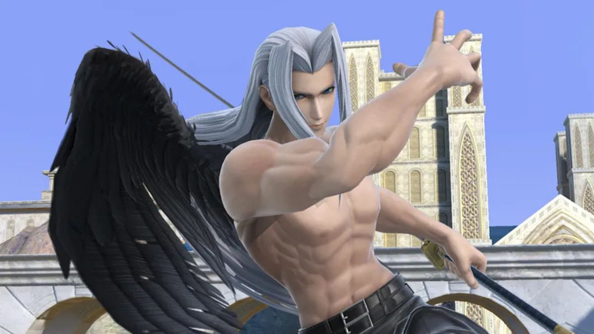 High Quality sephiroth shirtless Blank Meme Template