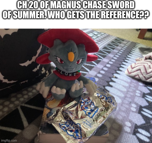 CH 20 OF MAGNUS CHASE SWORD OF SUMMER. WHO GETS THE REFERENCE?? | made w/ Imgflip meme maker