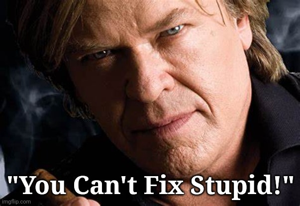 "You Can't Fix Stupid!" | made w/ Imgflip meme maker