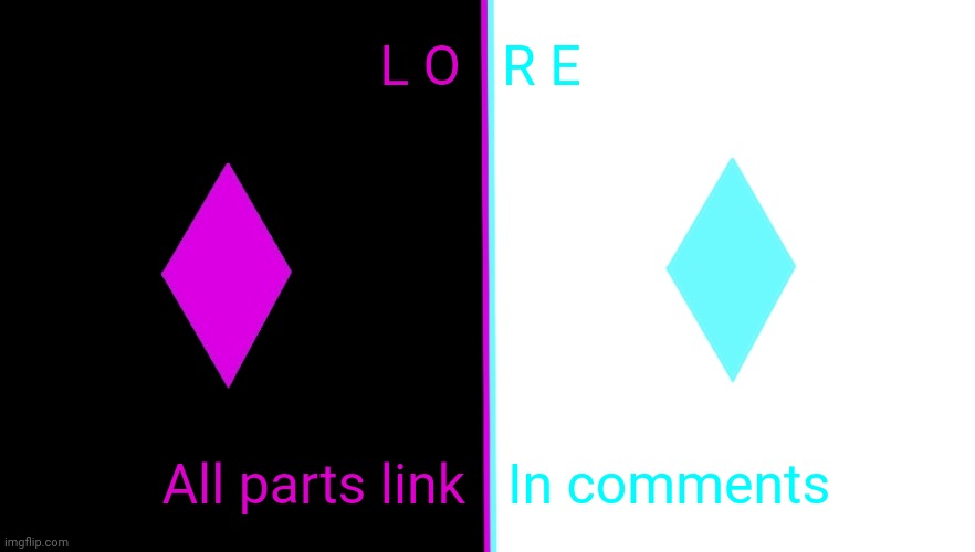 Yes | L O; R E; All parts link; In comments | image tagged in crystal template for l o r e | made w/ Imgflip meme maker