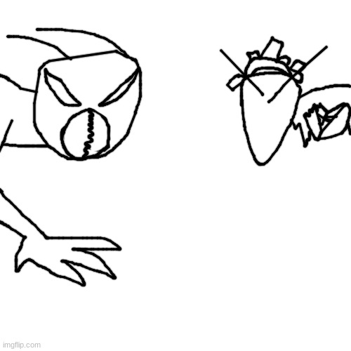 a Zavvuk squares off with a Mutilosis Host | made w/ Imgflip meme maker