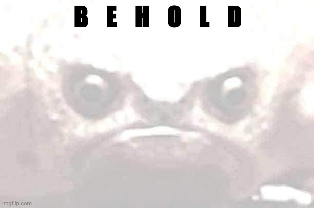 Angey | B    E    H    O    L    D | image tagged in angey | made w/ Imgflip meme maker